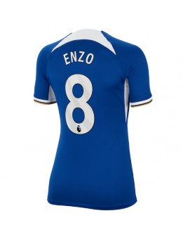 Ženski Nogometna dresi replika Chelsea Enzo Fernandez #8 Domači 2023-24 Kratek rokav